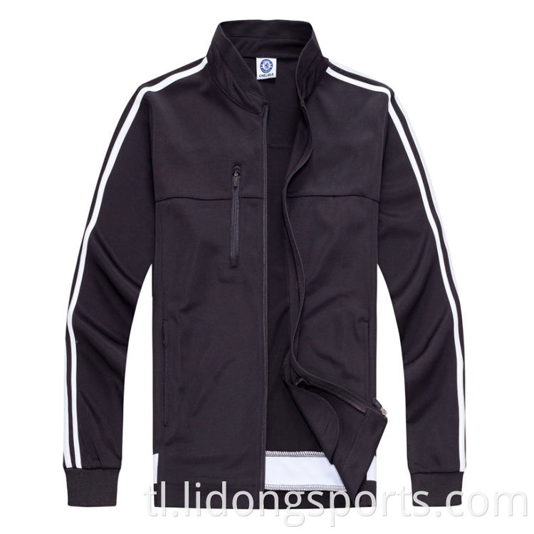 Fashion men panlabas na track jacket polyester sport soccer jacket/pinakabagong disenyo jacket coat para sa mga kalalakihan